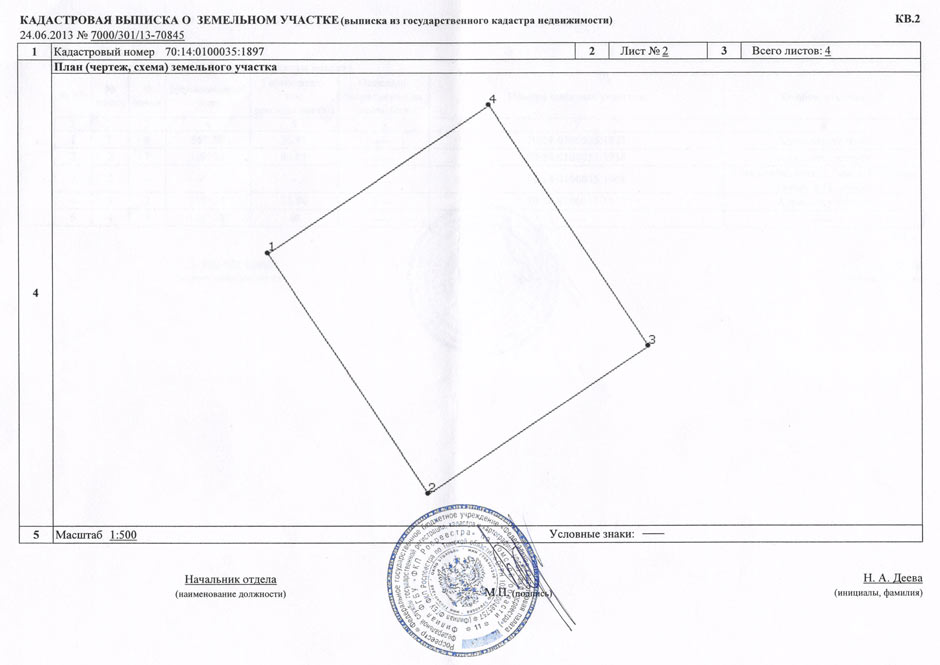 Кадастровая выписка о земельном участке образец с координатами